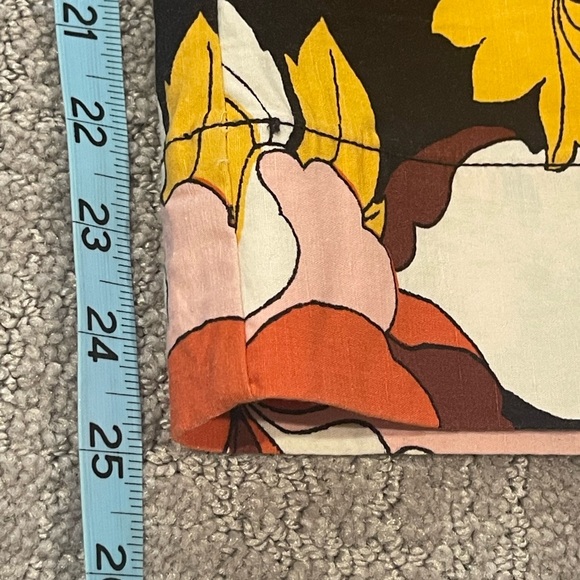 Anthropologie Maeve The Colette Multicolor Floral Wide, Cropped Pants, Size 30 - Picture 10 of 16